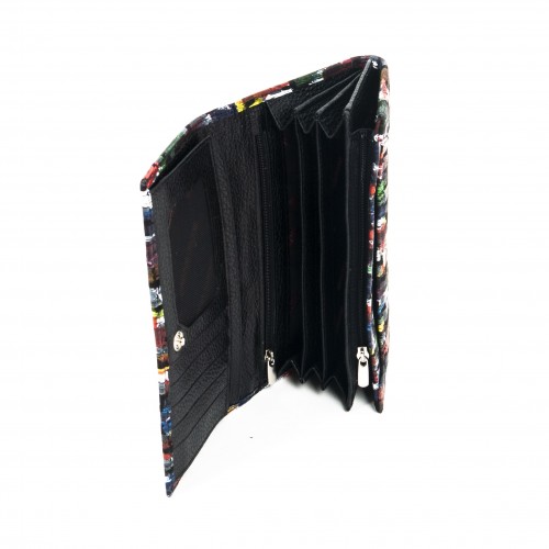 Дамско портмоне ENZO NORI модел CLASSIQUE естествена кожа тъмна палитра